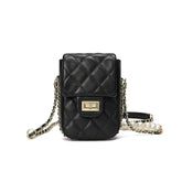 Lizard Quilted Sheepskin Leather Crossbody Bag
